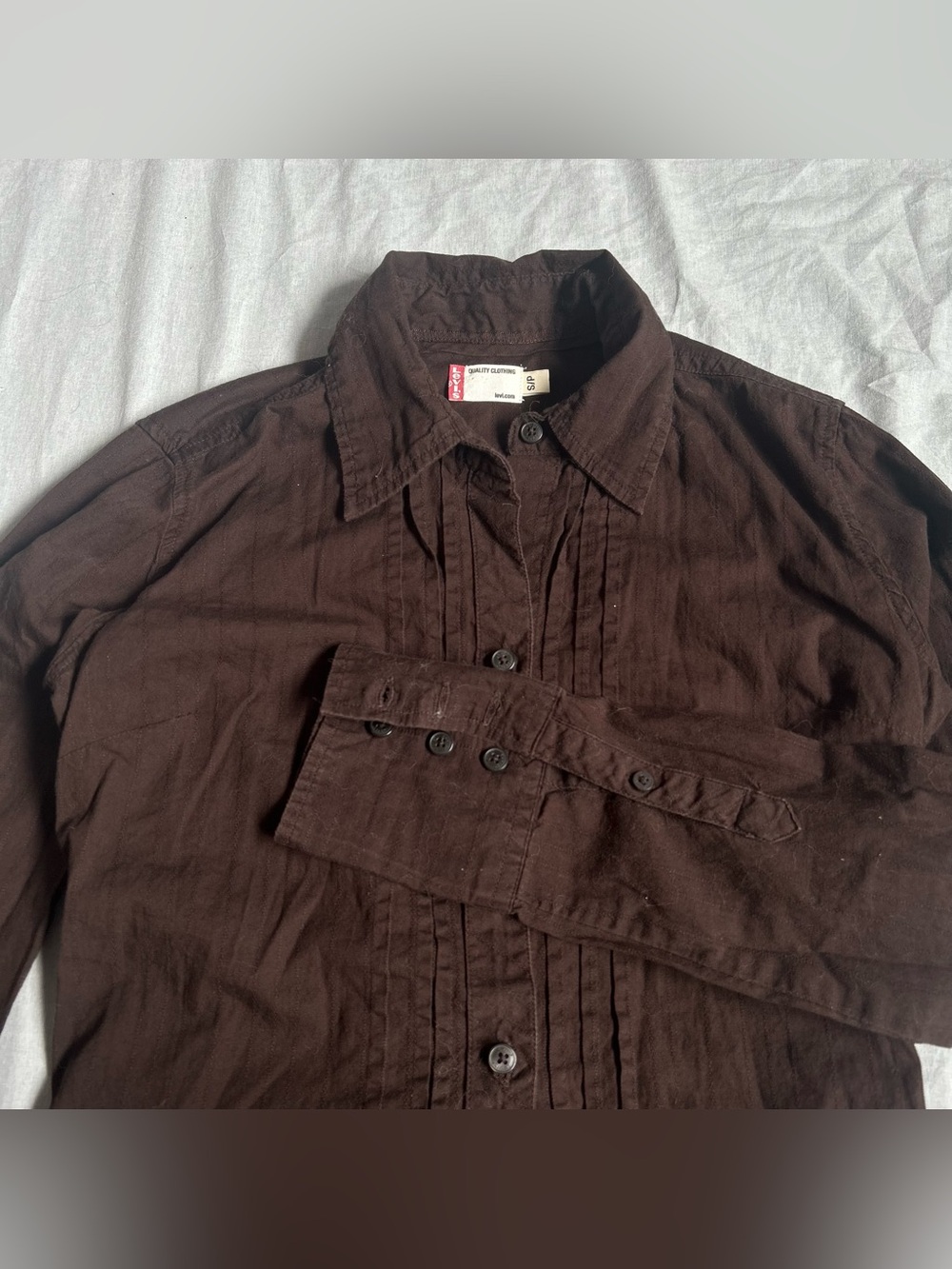 vintage Levi’s brown button up blouse - Picture 7 of 8